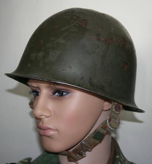 SADF -- ARMY STEEL HELMET WITH INNER LINER-- COMPLETE--BUSH WAR ERA