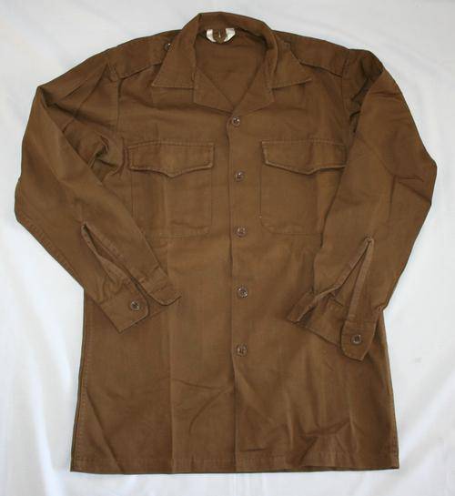 SADF NUTRIA BROWN SHIRT--SIZE:MEDIUM -- AS USED IN BUSH WAR