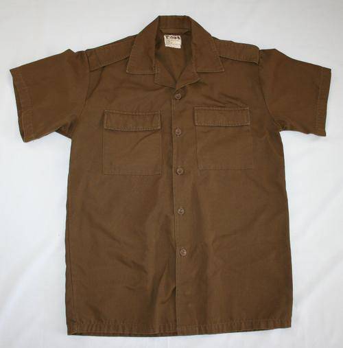 SADF NUTRIA BROWN SHIRT--SIZE:MEDIUM -- AS USED IN BUSH WAR
