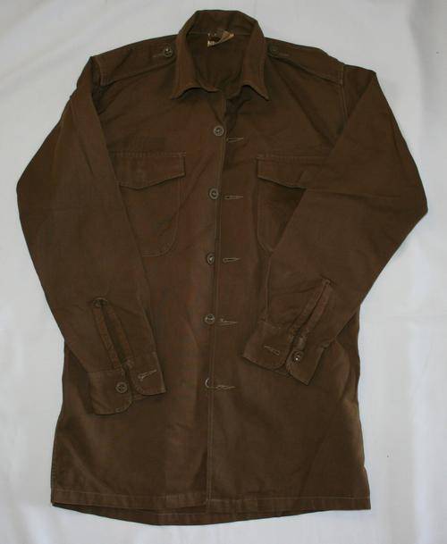 SADF NUTRIA BROWN SHIRT--SIZE: SMALL -- AS USED IN BUSH WAR