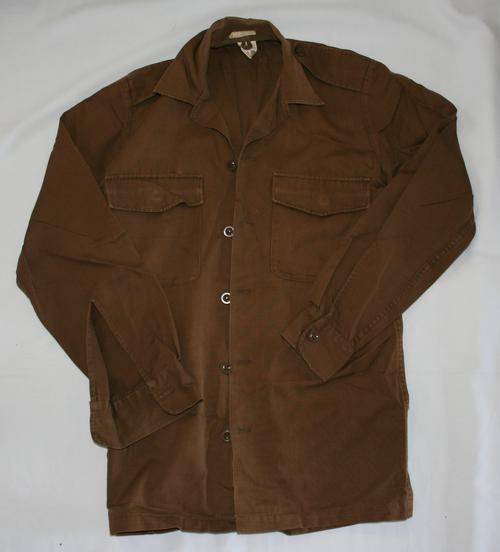SADF NUTRIA BROWN SHIRT--SIZE: SMALL -- AS USED IN BUSH WAR