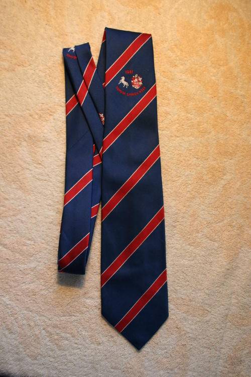 RUGBY CRAVEN WEEK 1981 TIE -- NECK WEAR