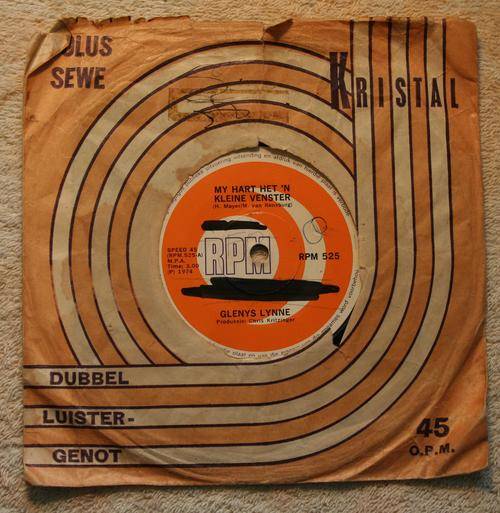 GLENYS LYNNE -- MY HART HET N KLEINE VENSTER -- 45 RPM 7 inch Single vinyl record