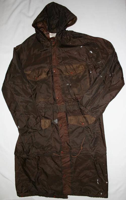 SADF NUTRIA BROWN RAINCOAT--SIZE:LARGE -- AS USED IN BUSH WAR