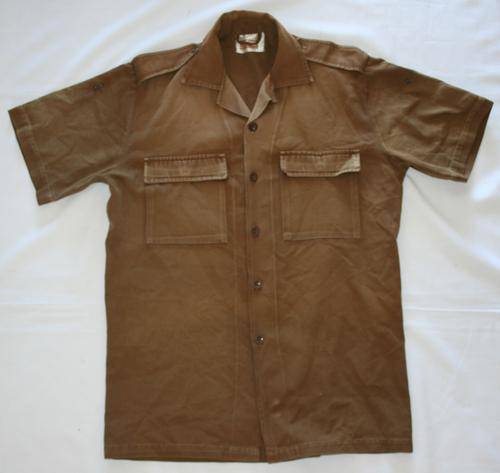 SADF NUTRIA BROWN SHIRT--SIZE:MEDIUM -- AS USED IN BUSH WAR