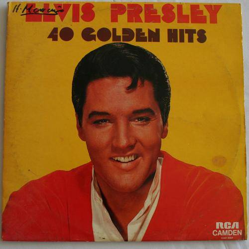 ELVIS PRESLEY -- 40 GOLDEN HITS -- DOUBLE VINYL LP RECORD
