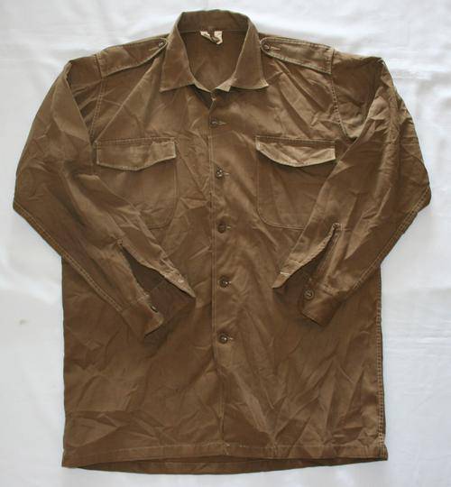 SADF NUTRIA BROWN SHIRT--SIZE:LARGE -- AS USED IN BUSH WAR