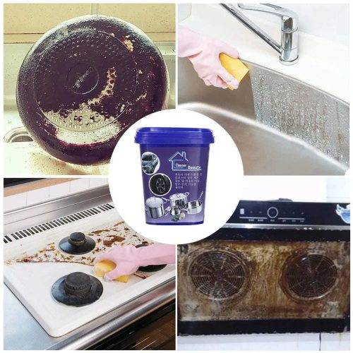 Home Multipurpose Oven and Cookware Cleaner Removes Stainless Steel Stains