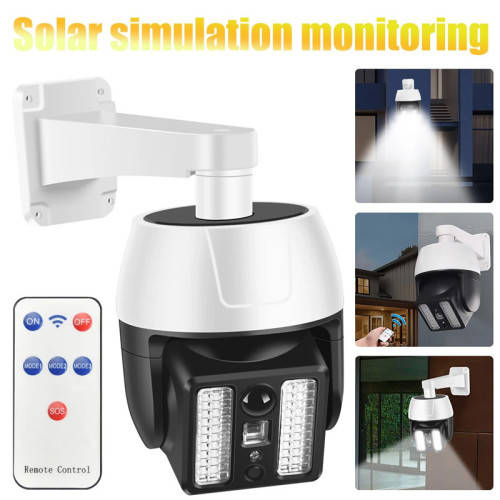 LED Solar Fake Surveillance Motion Sensor Light, Anti-Theft, Courtyard Outdoor Lighting, Street Ligh