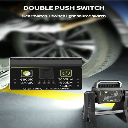 USB Rechargeable Folding Light Easy To Operate Battery Integrated Portable