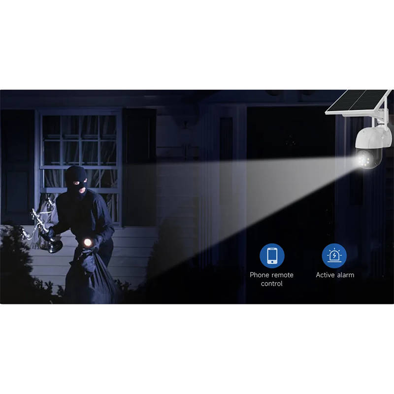 Solar Security Camera Night Vision Built-in Battery Smart Monitoring