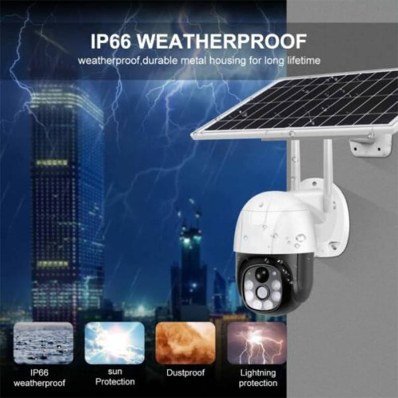 Solar Security Camera Night Vision Built-in Battery Smart Monitoring