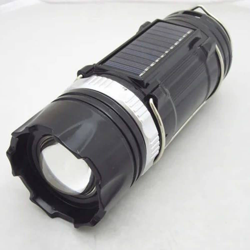 LED Solar Rechargeable Multifunctional Camping Flashlight Lantern