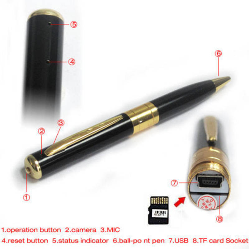Portable Spy Pen Design Hidden Camera