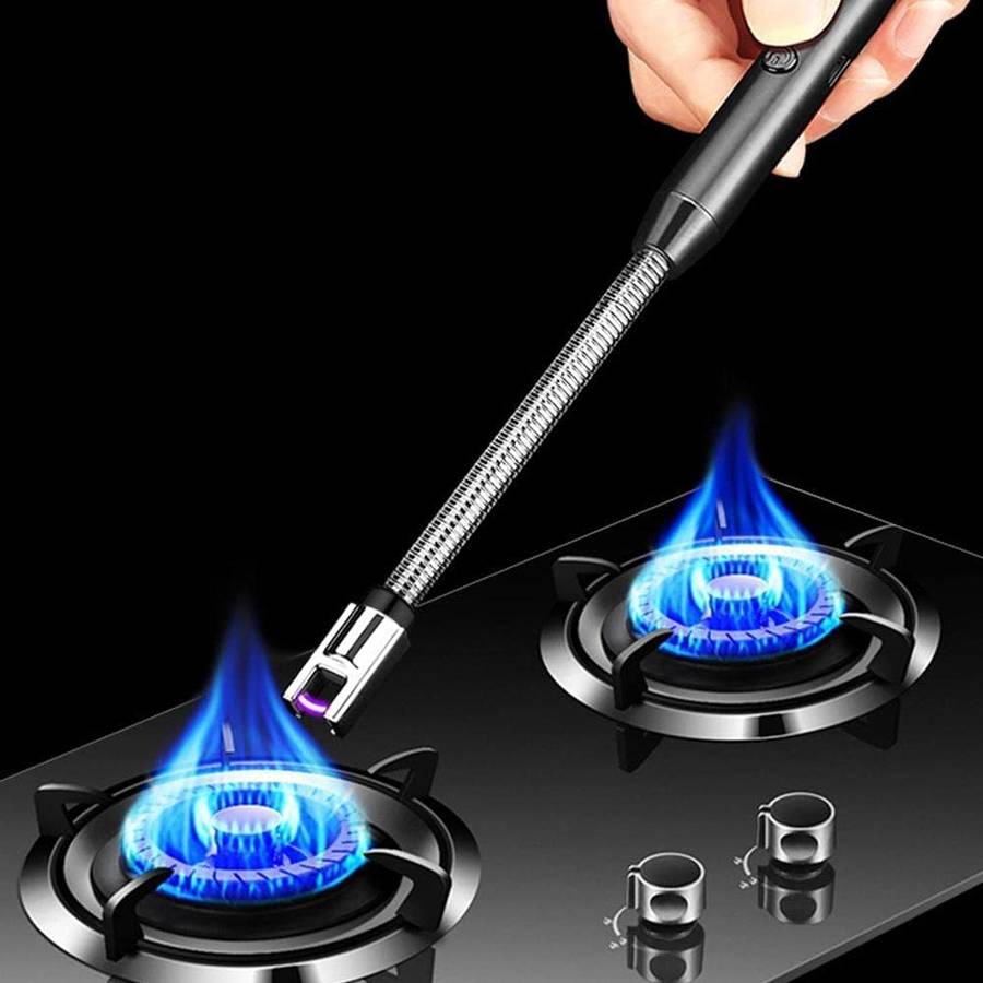 Rechargeable Electric Gas Lighter Kitchen Lighter Rechargeable Usb Arc Long Lighter For Candles Flex
