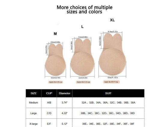 Rabbit Ear Invisible Lifting Bra