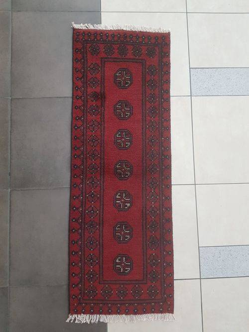 BEAUTIFUL RED AFGHAN RUNNER 150 X 50 CM