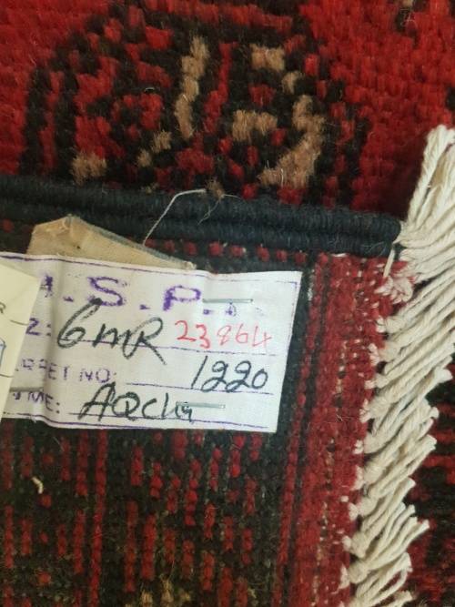 Beautiful Red Afghan runner 6m x 80cm