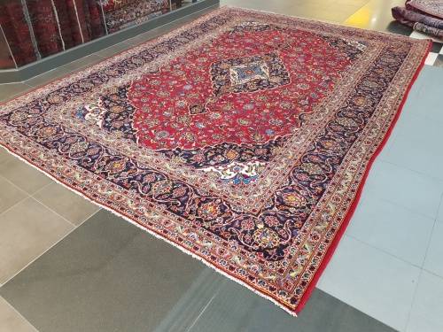 STUNNING USED FINE KASHAN CARPET 415 x 302 CM
