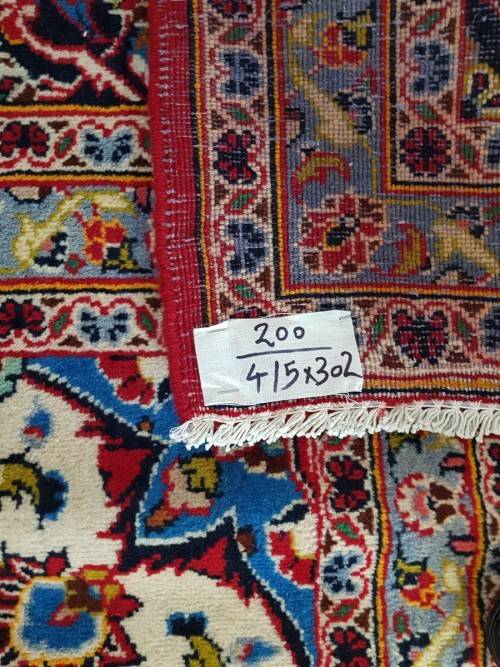 STUNNING USED FINE KASHAN CARPET 415 x 302 CM