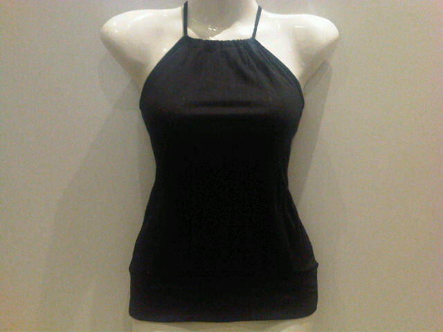 Black halter top Size XS