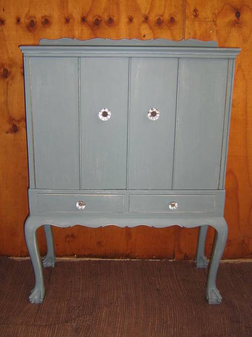 PAINTED BALL AND CLAW CABINET