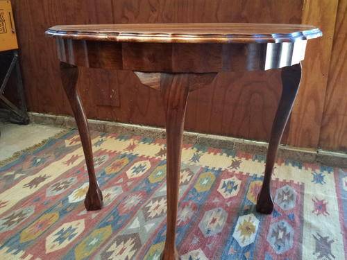 BALL AND CLAW HALF MOON TABLE