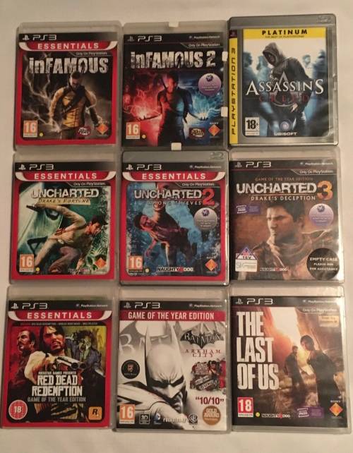 PS3 Slim (4th generation - 2010) 160GB  + PS3 move, 23 games included
