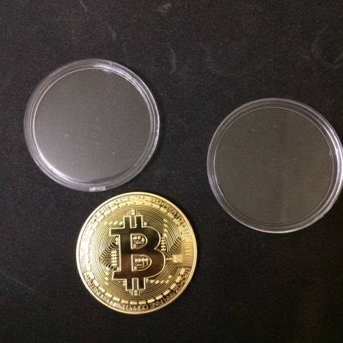 1PC Gold Plated Bitcoin Coin - Collectible Gift BTC Coin (Physical Souvenirs)