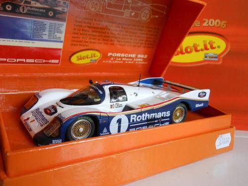 SLOT -IT --PORSCHE 962 LE MANS 1986 --LIKE NEW--IN BOX.--WITH CATALOGUE!