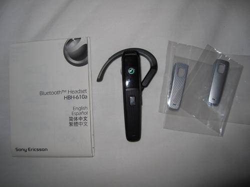 Sony Ericsson HBH-610a Wireless Bluetooth Headset with car charger