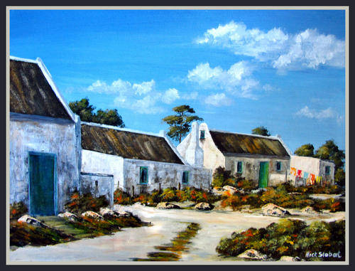 '' FISHING ROAD '' Original signed acrylic by Nick Stobart.