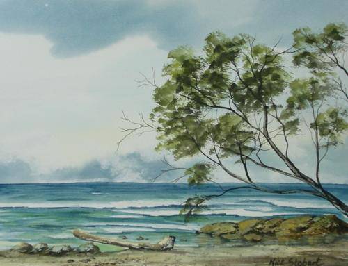 seascape, watercolour