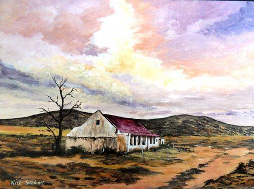 'THE LAST FRONTIER' Original signed acrylic painting by Nick Stobart