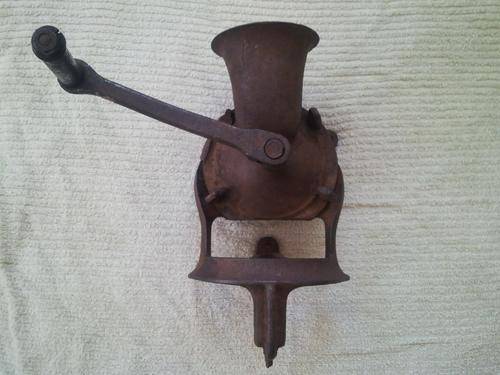 Vintage enameled No.3 coffee grinder