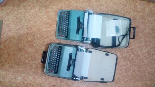 Old Olivetti Type Writer (Lot of 2)  - (Made In Barcelona Olivetti Plant in Spain)