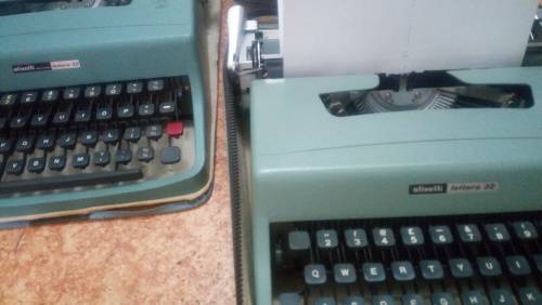 Old Olivetti Type Writer (Lot of 2)  - (Made In Barcelona Olivetti Plant in Spain)