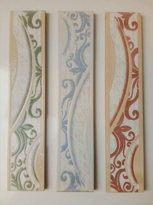 Ceremic Tiles. wall slates. Mosiac Bathroom, kitchen, wall or floor rim, skirtings. Construction DIY