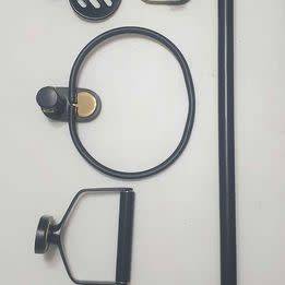 Luxury Bathroom Set. Soap Holder, Towel Rail & Holder (BID PER BOX!!!