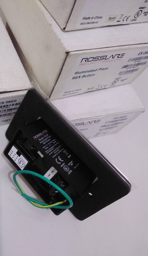 Rosslare EX-06E0 PUSH TO EXIT Illuminated Piezo Rex Button (BID PER PIECE)!!!