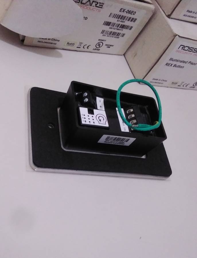 Rosslare EX-06E0 PUSH TO EXIT Illuminated Piezo Rex Button (BID PER PIECE)!!!