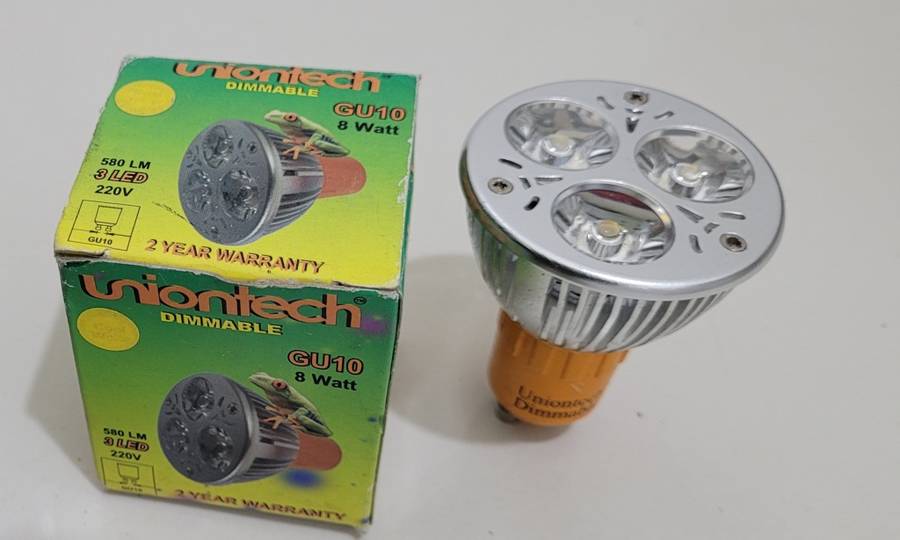 DIMMABLE UNIONTECH 8w LED Downlights GU 10 (BID PER LOT)!!