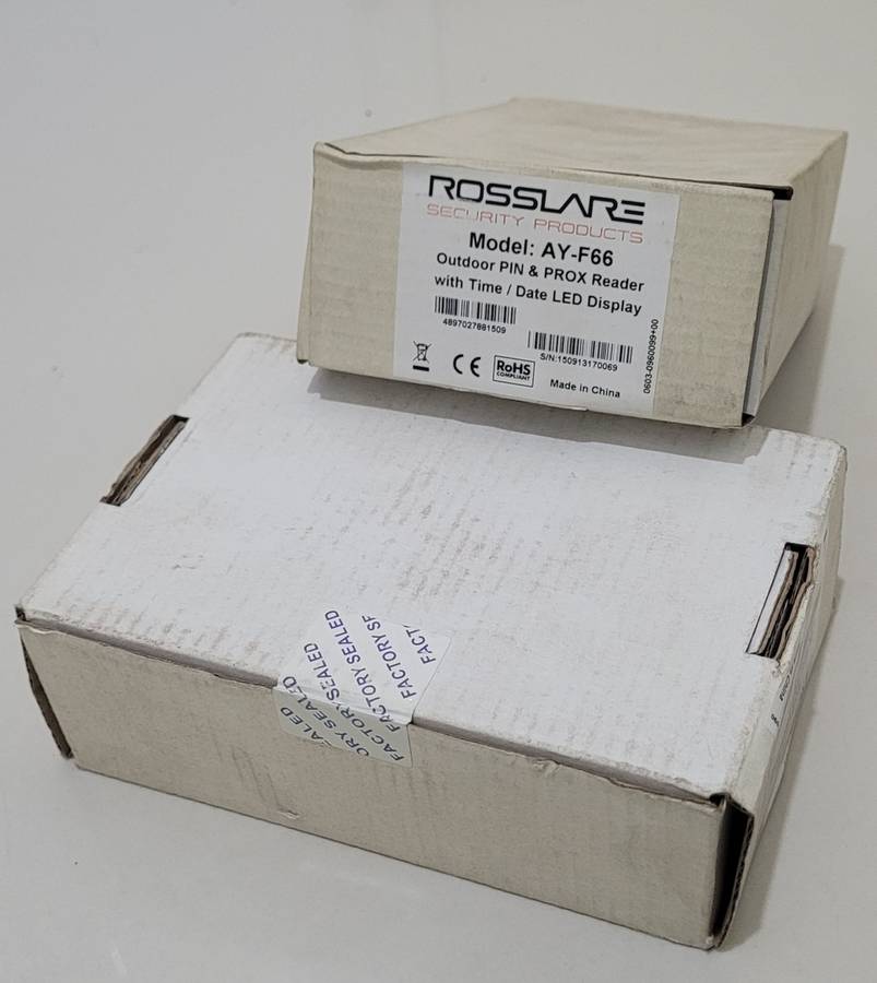 SEALED...ROSSLARE AY-F66 Outdoor Pin & Proximity Reader With Time/Date LED Display    (LAST ONE)!!!