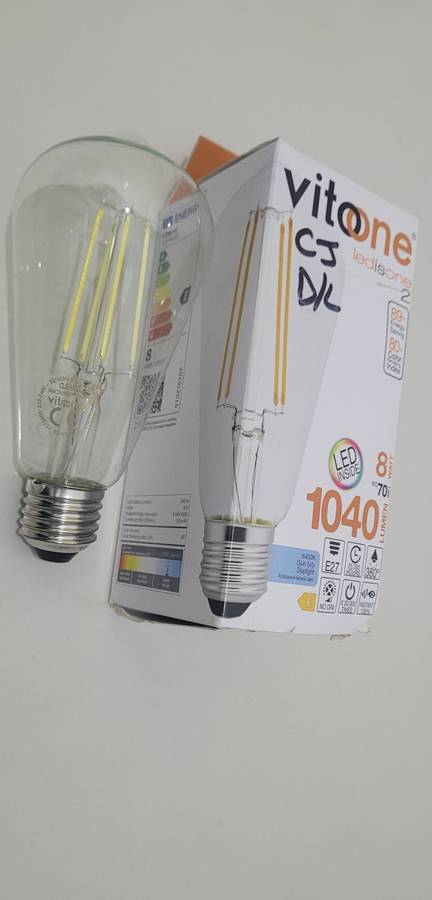 VITONE 8w, 89% Energy-Saving LED FILAMENT BULBS. 8w  70w (Bid Per Piece)