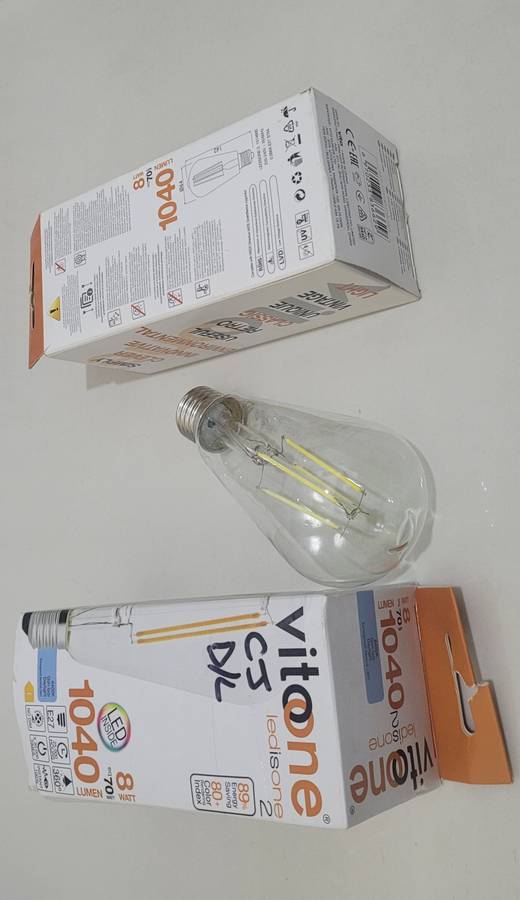 VITONE 8w, 89% Energy-Saving LED FILAMENT BULBS. 8w  70w (Bid Per Piece)