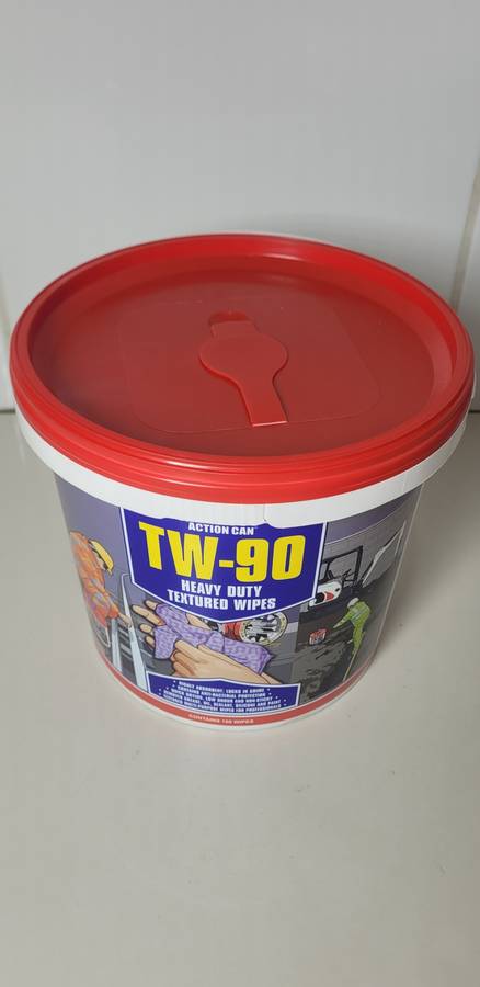 Heavy-Duty Textured Wipes, TW-90 For Removing Grease, Pant, Silicone, Oil (Bid Per Bucket)