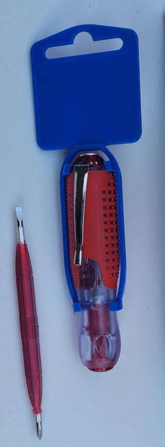 Reversible Tester Series Clip-On Screwdriver. (Bid Per Piece)