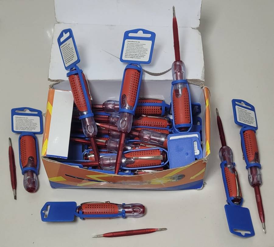 Reversible Tester Series Clip-On Screwdriver. (Bid Per Piece)