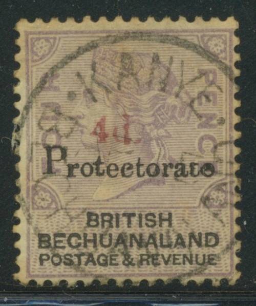 Bechuanaland QV Protectorate 4d in Red used.