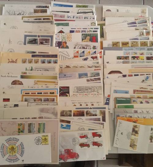 South Africa, Homelands, SWA, Zimbabwe. Box FDC's - Approx 15kg